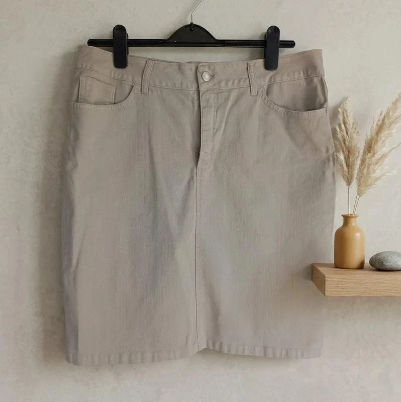 Falda👗 Denim Beige Talla 46 – Impecable y sin uso – photo 4